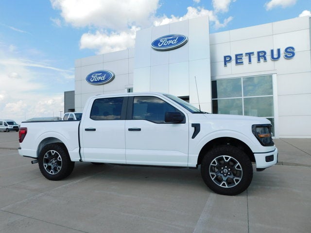 2024 Ford F-150 STX in White — front three-quarter view